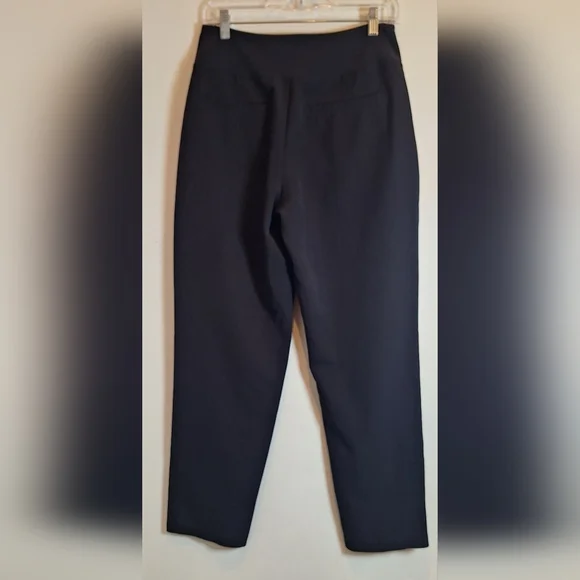Athleta Endless High Rise Pants Womens 6 Black Straight Leg Pull On - Picture 2 of 7